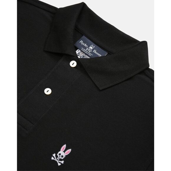 ✨PSYCHO BUNNY by ROBERT GODLEY CLASSIC BLACK SZ 4X POLO✨ - Picture 4 of 9